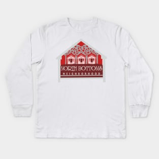 The North Bottoms Lincoln Red Kids Long Sleeve T-Shirt